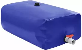 Vandens talpa su čiaupu, sulankstoma, 670l, PVC