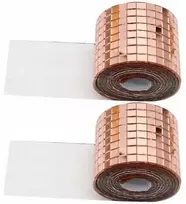 Oem Auksinė stiklo mozaika – ritinėlis 100x4cm 1mm – lipnus 3D mozaikos lipdukas