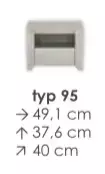 Extom ANGEL spintelė prie lovos typ 95