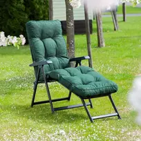 Sodo gultas su atrama kojoms Lena Lounger Juodas Edition H024-32IB PATIO