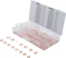 Bgs Technic Varinių tarpinių asortimentas purkštukams | 150 vnt. (8120)