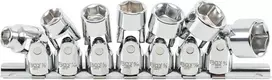 Bgs Technic Šarnyrinių galvučių rinkinys | 10 mm (3/8") | 3/8" - 3/4" coliniai dydžiai | 7 vnt. (9501)