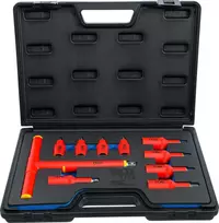 Bgs Technic Antgalių rinkinys VDE izoliuotas | 3/8" + 1/2" | Hex 4–10 mm | 10 vnt. (7132)