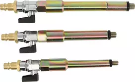 Bgs Technic Pneumatinių adapterių rinkinys kaitinimo žvakių lizdams | M8 x 1.0, M10x1.0, M10x1.25 | 3 vnt. (9519)