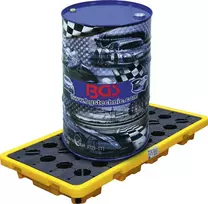 Bgs Technic Alyvos surinkimo padonas | su atvira tinkline danga | 2 statinėms po 200 l (70047)