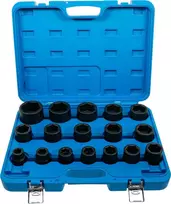 Bgs Technic Smūginių galvučių rinkinys | 20 mm (3/4") | 19 - 55 mm | 17 vnt. (5242)