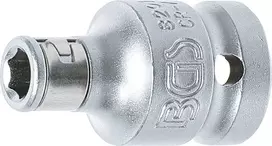 Bgs Technic Perėjimas su tvirtinimo rutuliu | vidinis kvadratas 12,5 mm (1/2") | vidinis šešiakampis 6,3 mm (1/4") (8201)