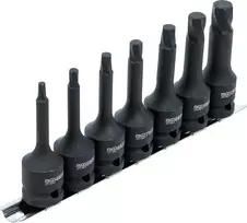 Bgs Technic Varžtų ištraukimo rinkinys | 12,5 mm (1/2") | pažeistam hex šešiakampiui 4 - 12 mm | 7 vnt. (7004) (Pažeista pakuotė)
