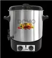 DOMO DO42323PC pusiau automatinis nerūdijančio plieno konservavimo puodas, 2000 W