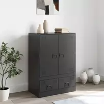 Komoda, juodos spalvos, 67x39x95cm, plienas