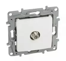 Legrand NILOE televizoriaus antenos lizdas F-F galutinis 1 dB baltas 764549 - 764549