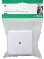 „Schneider Electric Mureva U56“ dėžutė su 10 įvorių, 5 kontaktų, sriegiama antgaliais, balta