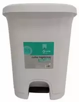 Mopatex Cisne Hygienic Baltas atliekų dėžė su dangčiu ir pedalu, 30L