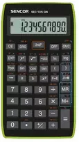 Sencor Calculator Sencor Calculator, SEC 105 GN, juoda, mokykla, 10 skaitmenų, rėmelis - SEC 105 GN