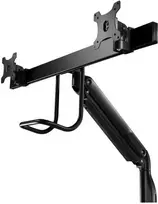 Laikiklis V7 DUAL MONITORIUS GAS SPRING MOUNT/ERGO CROSSBAR HANDLE FULL MOTION