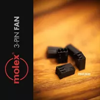 MDPC-X 3-Pin Fan Connector by Molex - juodas