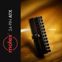 MDPC-X 24-Pin ATX Connector by Molex - juodas