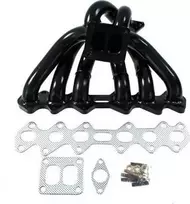 TurboWorks išmetimo kolektorius Toyota Supra 2JZ-GTE T38 93-98 juodas plienas