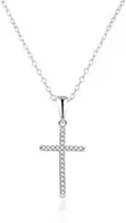 Agato Sidabriniai karoliai Cross AGS1595/47 (grandinė, pakabukas)