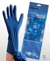 Santex Industrial Nitrile antibakterinės nitrilo pirštinės - S - 12 porų