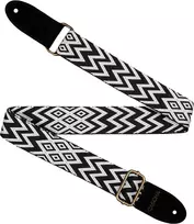 Diržas ukulelei Cascha Jacquard - Ethnic Juodas CUS-JW1