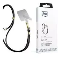 3MK EasyClip juodos spalvos (auksinis) virvelė telefonui