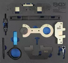 Bgs Technic Variklio fiksavimo įrankių rinkinys | 2/3 įrankių dėklas | BMW M40, M44, M50, M52, M54, M56 (9491)