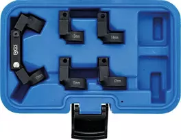 Bgs Technic Kuro linijų raktų rinkinys | lankstūs | 5 keičiamos galvutės | 10 mm (3/8") | 11 - 17 mm (6895)