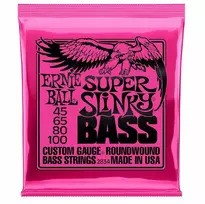 Stygos bosinei gitarai Ernie Ball 45 - 100 (Super Slinky Nickel Wound)
