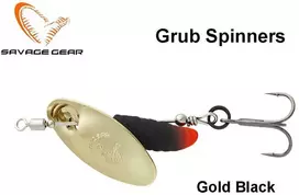 Sukriukė Savage Gear Grub Spinner Gold Juodas