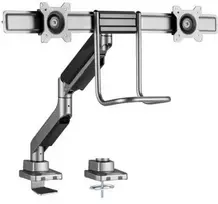 Equip Laikiklis biurkowy na 2 monitory 17" - 32" (650161)