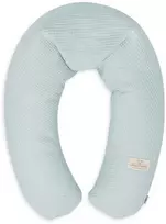 Multitex „Relax Muslin Prestige“ pozicionavimo pagalvė, vaflinė, mėtinė, 190 cm, skirta žindymui, nėštumui, atsipalaidavimui