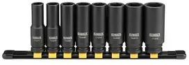 Smūginių sukimo galvučių komplektas DeWalt DWMT86090-0; 13-24 mm; 8 vnt.