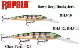 Vobleris Rapala Down Deep Husky Jerk Glass Perch GP