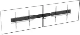 Laikiklis Vision VFM-F50_DL, Bėgelio modulis, Grindys/siena, 2,18 m (86"), 95 kg, Juoda, Aliuminis