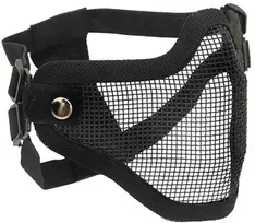 Kaukė veidui GFC Tactical Stalker su tinkleliu - juoda