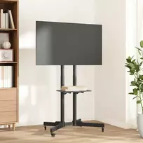 Laikiklis TV stovas ant ratukų 32-70 colių ekranui, 600x400 mm, 50kg