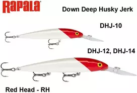 Vobleris Rapala Down Deep Husky Jerk Raudona Head RH