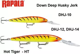 Vobleris Rapala Down Deep Husky Jerk Hot Tiger HT