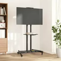 Laikiklis TV stovas ant ratukų 32-70 colių ekranui, 600x400mm, 60kg