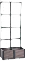 Augalų dėžė su atrama GROW FLAT SET, 84x42x180 cm
