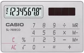 Casio SL-760ECO vizitinių kortelių skaičiuotuvas