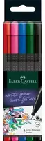 Rašiklis Faber-Castell FinePen, 0.4mm, 5 spalvų