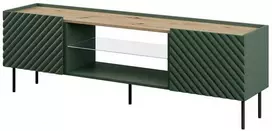 Laikiklis Cama Meble Televizoriaus spintelė - EF ONDA 180.5x40xH58.39 Žalia