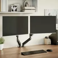 Laikiklis Dviguba monitoriaus rankena max 27 colių ekranui 75/100mm, 20kg