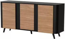 Cama Meble Komoda - Cama Volare 151 x 39 x 75 cm Juoda/Riešutmedis