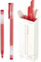 Rašiklis - XIAOMI DIDELĖS TALPOS GELINIS RAŠIKLIS 0.5mm 10 Vnt Raudonas
