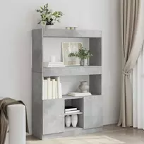 Komoda, betono pilkos spalvos, 92x33x140cm, apdirbta mediena