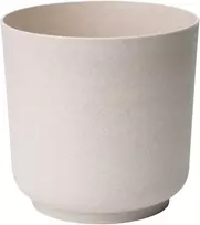 FORM PLASTIC Dekoratyvinis gėlių vazonas Satina Eco Ø13cm H12.5cm plastik./švies.rudas