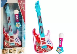 Lean Toys Vaikiška elektrinė gitara su mikrofonu